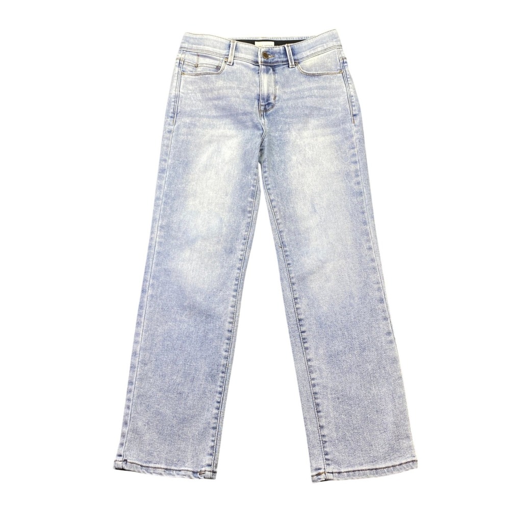 Curve Appeal Heritage Luxe Rae High Rise Straight Leg Jeans Light Wash 4/27